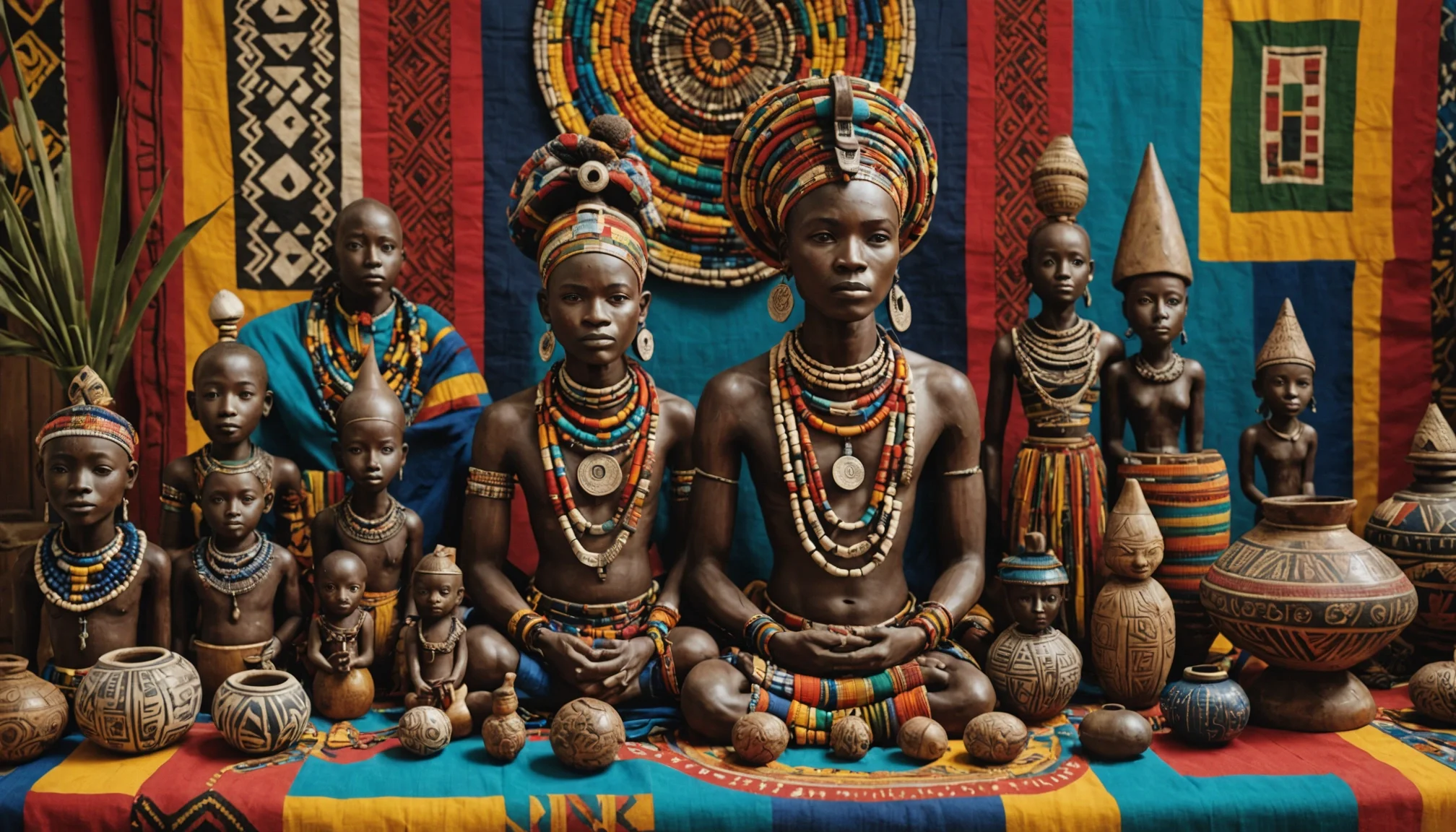 La magie des textiles ouest-africains : entre tradition et innovation  
Sculpture yoruba : l'âme spirituelle dans le bois  
Perles masaï : symboles culturels et maîtres-artisans  
La poterie du peuple zoulou : histoire dans la terre cuite  
Masques d'Afri